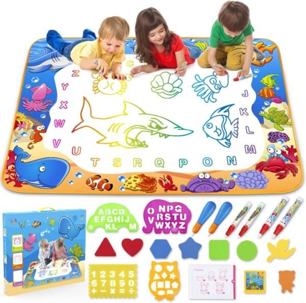 Toyk Aqua Magic Mat - Kids Painting Writing Doodle Board Toy -