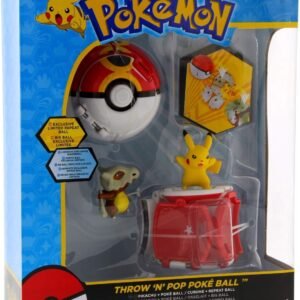 Tomy Pokemon Throw N Pop Duel Pikachu Pokeball & Cubone Repeat Ball