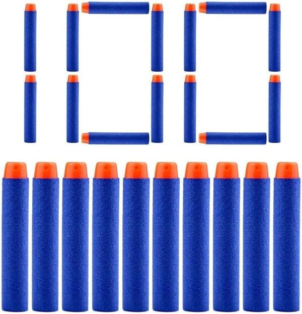 QUN FENG Refill Bullet Darts 100PCS Foam Premium Bullets Ammo Pack Compatible