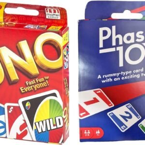 Mattel Phase 10 Card Game with UNO Card Game Kit