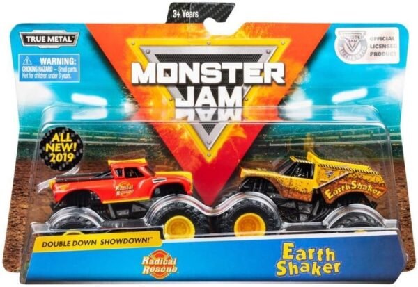 Monster Jam, Official Radical Rescue vs. Earth Shaker Die-Cast Monster Trucks, 164