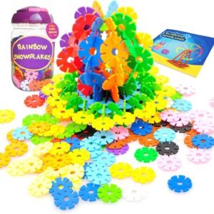 KuToi Rainbow Snow Flakes 300 Discs STEM Educational Brain Building Toy Interlocking