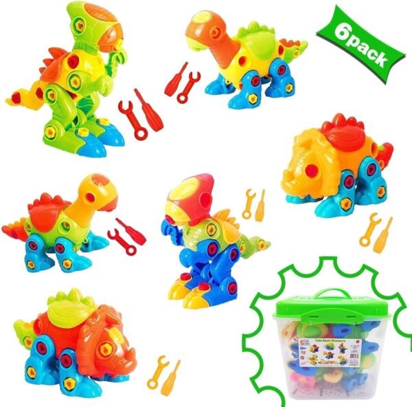 Dinosaur Toys Take Apart Toys With Tools 218 pieces - Pack of