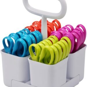 Stanley Removable 4 Cup Scissor Caddy and Guppy 5-Inch Blunt Tip Kids