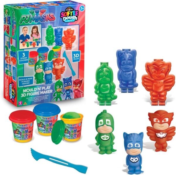 Cra-Z-Art PJ Masks Softee Dough 3D Maker Action Figure Mold N Play,