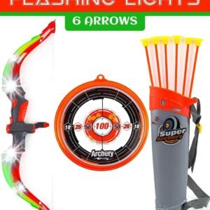 Toysery Bow and Arrow for Kids with LED Flash Lights - Archery