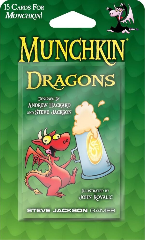 Steve Jackson Games Munchkin Dragons Booster Pack Kit Toy Fun