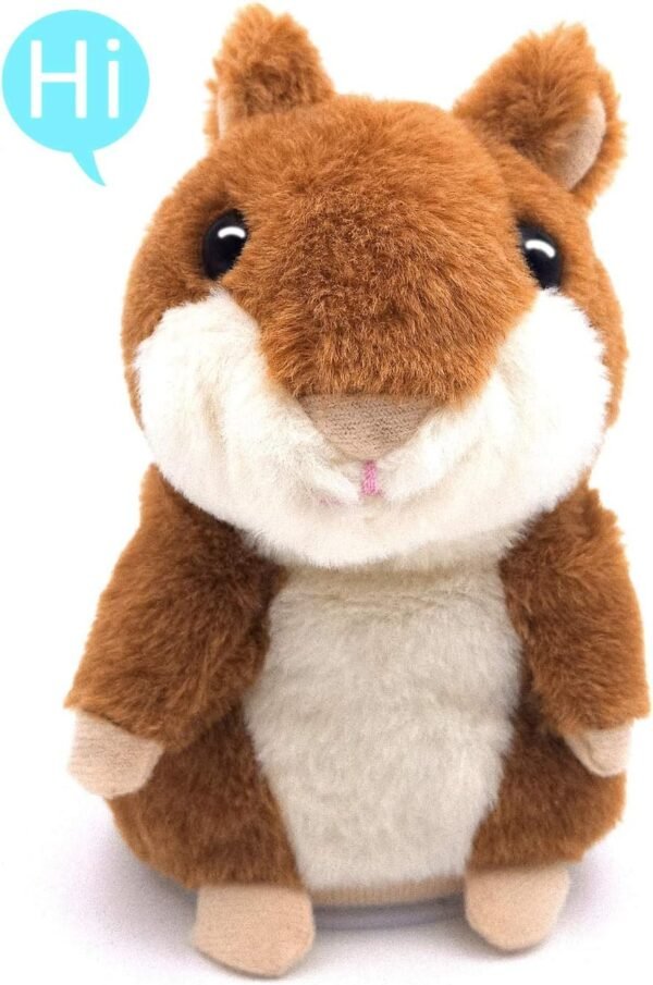 Talking Hamster, Repeats What You Say Plush Animal Toy Electronic Hamster Mouse