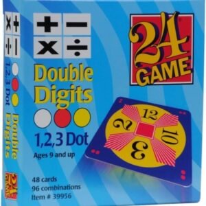 24 Game Cards Original Double Digits Kit Toy Fun Kids