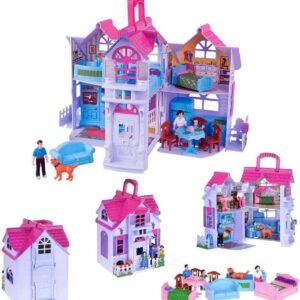 Liberty Imports My Sweet Home Fold and Go Pretend Play Mini Dollhouse