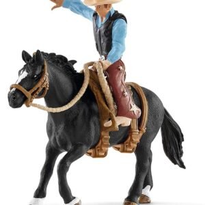 SCHLEICH Saddle Bronc Riding with Cowboy Kit Toy Fun Kids