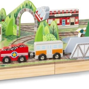 Melissa & Doug Take-Along Railroad Kit Toy Fun Kids Pack