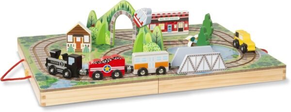 Melissa & Doug Take-Along Railroad Kit Toy Fun Kids Pack