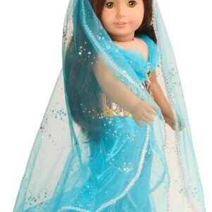 sweet dolly Doll Clothes Princess Jasmine Costume for 18 inch American Girl