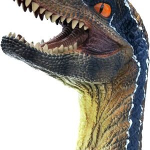 Tecesy Dinosaur Hand Puppet Toys, Rubber Puppet Role Play, Animal Puppets for