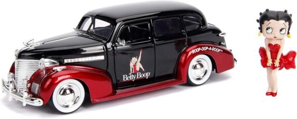Jada Betty Boop & 1939 Chevy Master Deluxe- 1 24 Die-Cast Vehicle