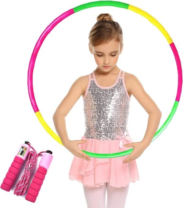 Hoola Hoops for Kids Toy - Adjustable Lighted Hoola Hoop - Colorful