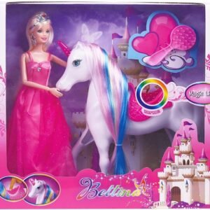 Magic Light Unicorn & Princess Doll, Unicorn Toys Gifts for Girls, 2019