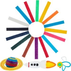 BBTO About 640 Pieces Sticky Wax Yarn Stix Monkey String Bendable for