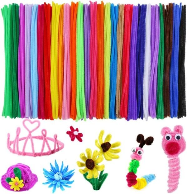 Caydo 324 Pieces Pipe Cleaners 27 Colors Chenille Stems for DIY Art