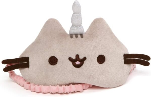 GUND Pusheenicorn Cat Stuffed Animal Plush Sleep Mask, Gray, 7