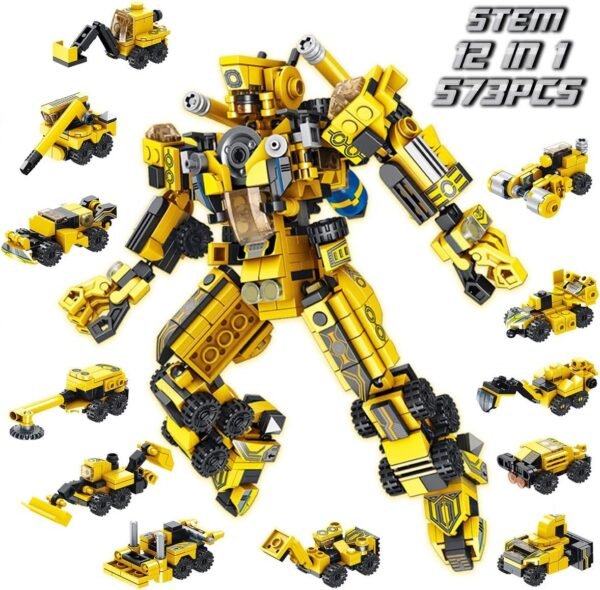 PANLOS Robot STEM Toy Engineering Building Blocks Building Bricks Toy kit -