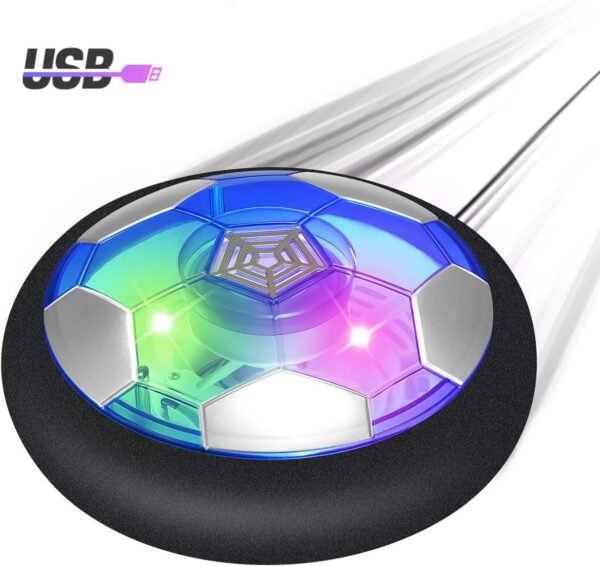 ATOPDREAM Hover Soccer Ball Rechargeable with Led Light,Fun Air Soccer Games Kids