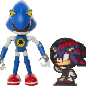 Sonic The Hedgehog Collectible Metal Sonic 4 Bendable Flexible Action Figure with