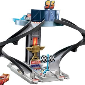 Disney and Pixars Cars Rust-Eze Racing Tower Race Car Track Set for