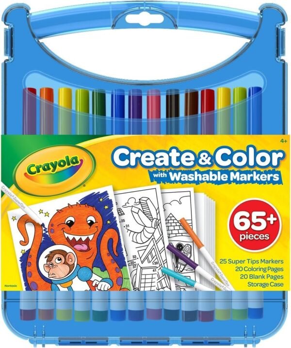 Crayola Create & Color Super Tips Kit SuperTips Washable Markers, Assorted