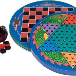 Schylling Tin Chinese Checkers Kit Toy Fun Kids Pack Set