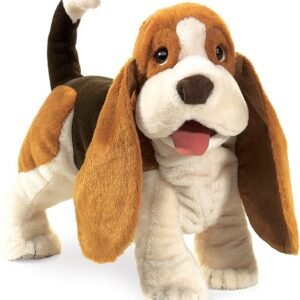 Folkmanis Basset Hound Hand Puppet Kit Toy Fun Kids Pack
