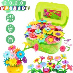 VERTOY Flower Garden Building Toy Set for 3, 4, 5, 6 Year