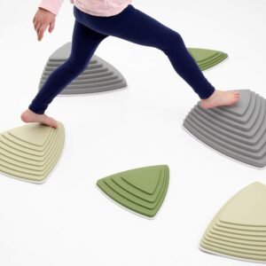 JumpOff Jo Rocksteady Balance Stepping Stones for Kids, Promotes Balance & Coordination,