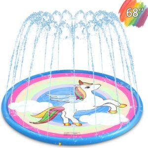 ARTBECK Splash Pad, Sprinkler for Kids, Sprinkler and Splash Play Mat for