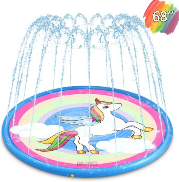 ARTBECK Splash Pad, Sprinkler for Kids, Sprinkler and Splash Play Mat for