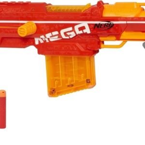 Nerf Centurion Mega Toy Blaster with Folding Bipod, 6-Dart Clip, 6 Official