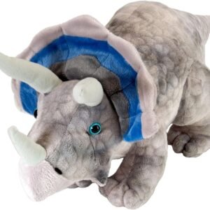 Wild Republic Triceratops Plush, Dinosaur Stuffed Animal, Plush Toy, Gifts for Kids,
