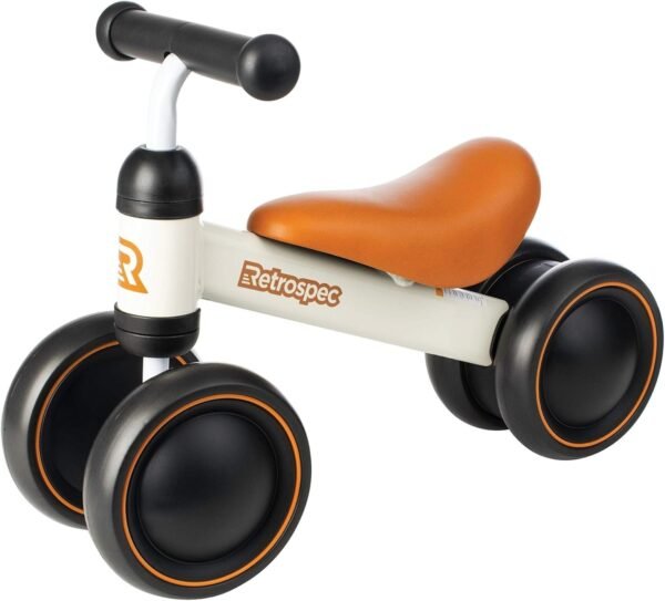 Retrospec Cricket Baby Walker Balance Bike with 4 Wheels for Ages 12-24