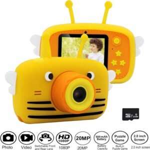 Gurmoir Kids Camera for Boys/Girls.20MP Children Digital Camera with Game Photo 1080P