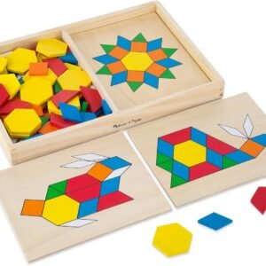 Melissa & Doug Pattern Blocks and Boards Kit Toy Fun