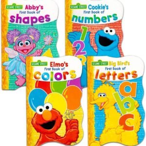 Sesame Street First Books Series; BIG Birds Letters, Abbys Shapes, Elmos Colors,