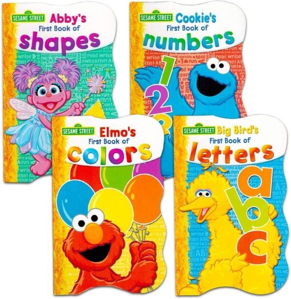 Sesame Street First Books Series; BIG Birds Letters, Abbys Shapes, Elmos Colors,