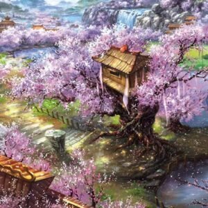 Wowok 1000 Pieces Jigsaw Puzzles for Adults, The Sakura Villa Adult Puzzles
