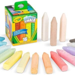 Crayola Washable Sidewalk Chalk, Outdoor Toy, Gift for Kids, 16 Count