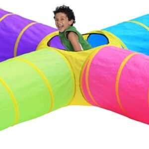 Hide N Side Kids Play Tunnels, Indoor Outdoor Crawl Through Tunnel for