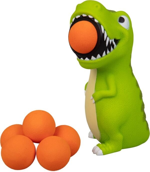 Hog Wild T-Rex Dinosaur Popper Toy - Shoot Foam Balls Up to