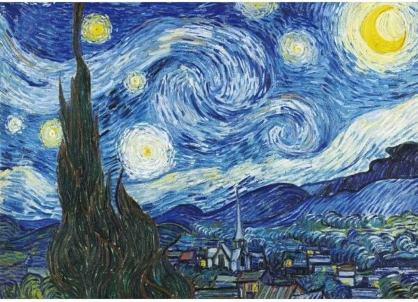 Sweeada Starry Night Puzzle 1000 Piece, Van Gogh Starry Night Painting Large