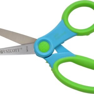 Westcott Soft Handle Kids Scissors with Anti-Microbial Protection, Assorted Colors, 5 Pointed
