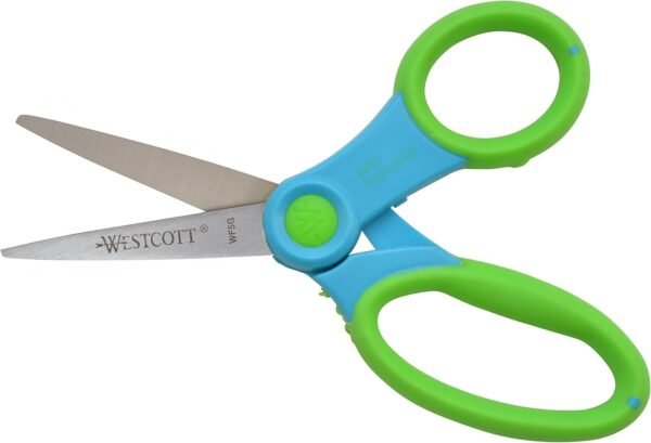 Westcott Soft Handle Kids Scissors with Anti-Microbial Protection, Assorted Colors, 5 Pointed